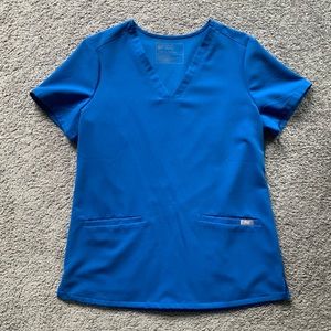 FIGS scrub top.   Royal Blue